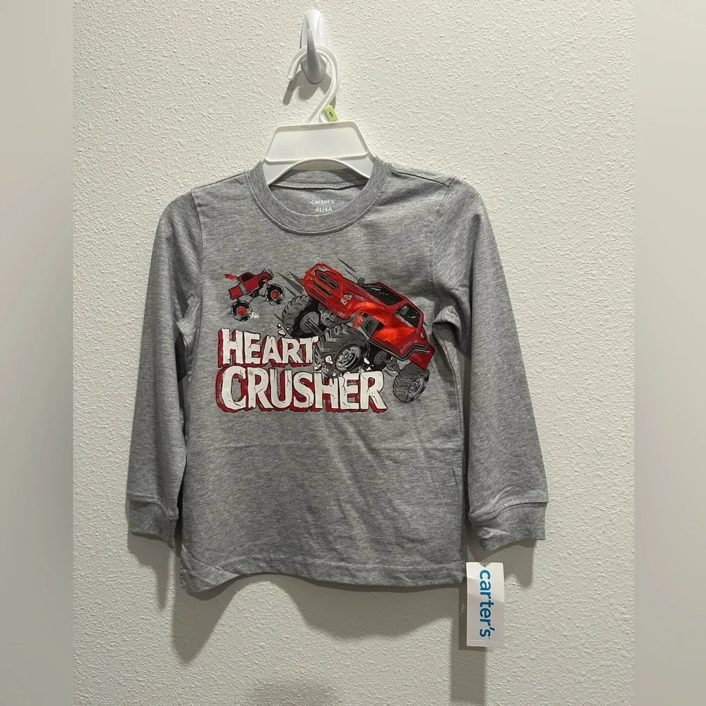 ♥️NWT Carter’s boys “Heart Crusher” Shirt♥️